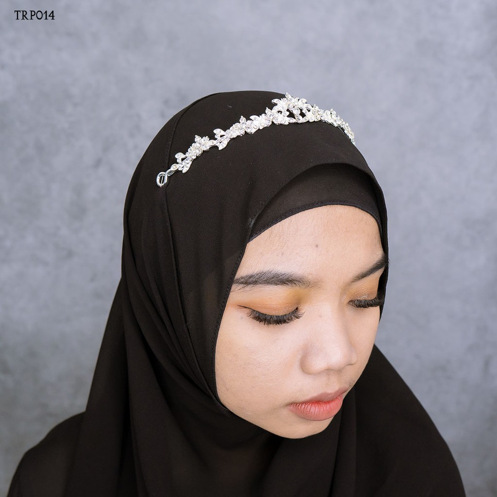 [TOKO TERPERCAYA] CROWN EXCLUSIVE BRIDAL HIJAB MODERN ASESORIS WOMEN TRP014