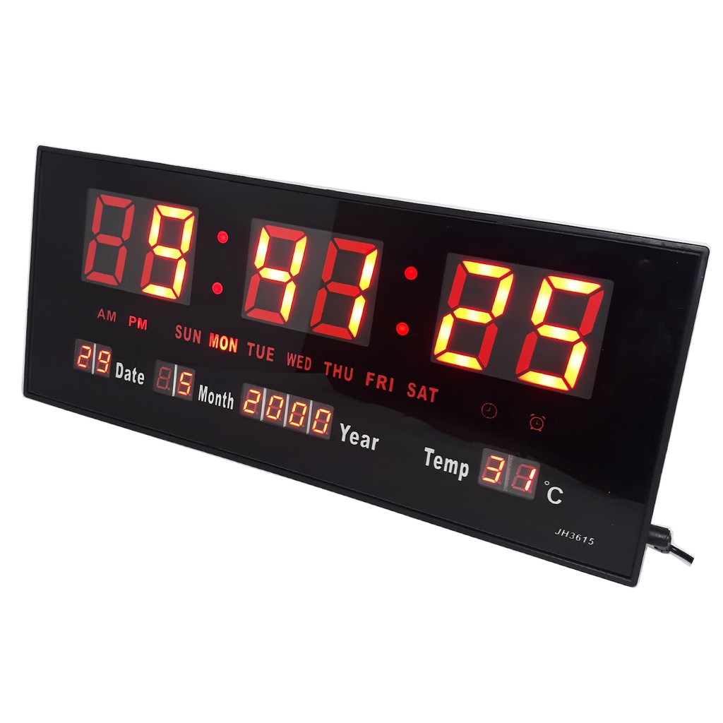 Sonifer Jam Dinding Digital LED Clock SMS-3615 Merah