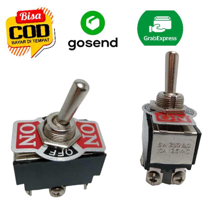 SAKLAR TOGEL 6 PIN SWITCH TOGEL 6 KAKI SAKLAR TOGEL ON OFF ON 6 PIN