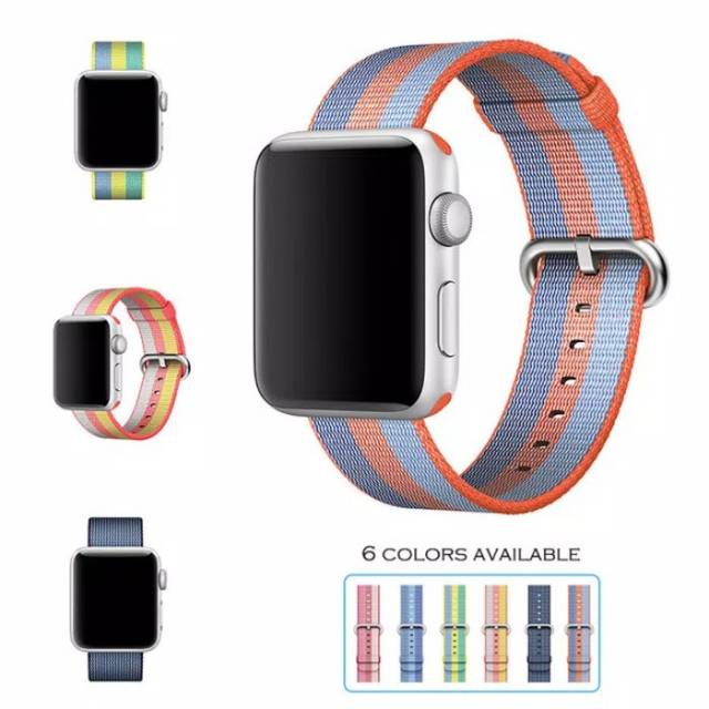 New Woven Nylon Strap band tali Apple watch 42mm 42 mm series 1 2 3