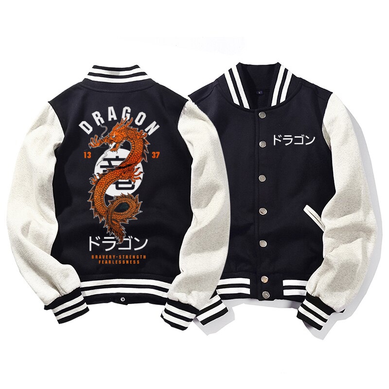 JAKET VARSITY JEPANG BIG SIZE / JAKET ANIME HOODIE JUMBO / JAKET BASEBALL FLEECE UKURAN M L XL XXL XXXL XXXXL XXXXXL /Hoodie Hodie Dragon