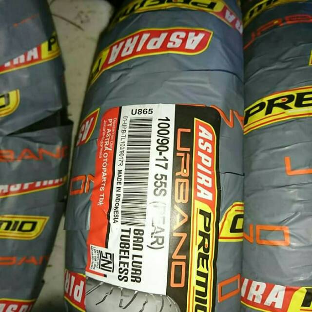Aspira Premio Urbano 100 90 ring 17 R ban belakang tubeless motor sport verza tiger cb150r mega pro