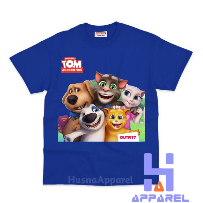 BAJU ANAK KAOS ANAK TALKING TOM AND FRIENDS