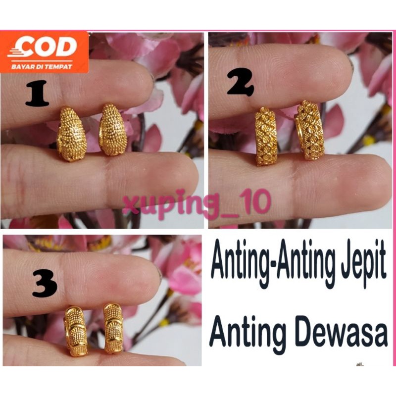 Perhiasan Anting Emas Anting Jepit Anting-Anting Xuping