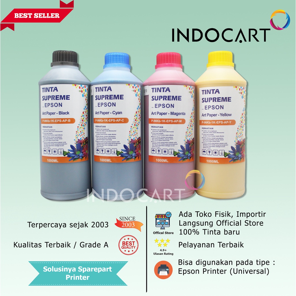 IndoCart Tinta Refill Printer Epson-Art Paper Ink-1kg