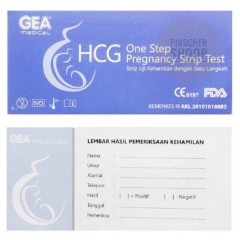 Test Kehamilan Gea Pregnancy Test Testpack Hamil / Satuan