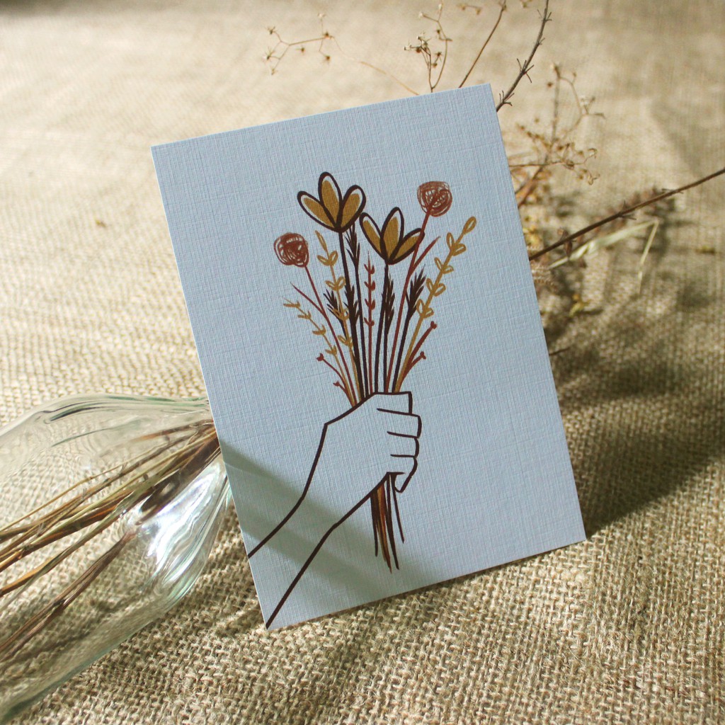 

Chocco Stuff Handful of Flower Postcard / Kartu Pos / Art Print