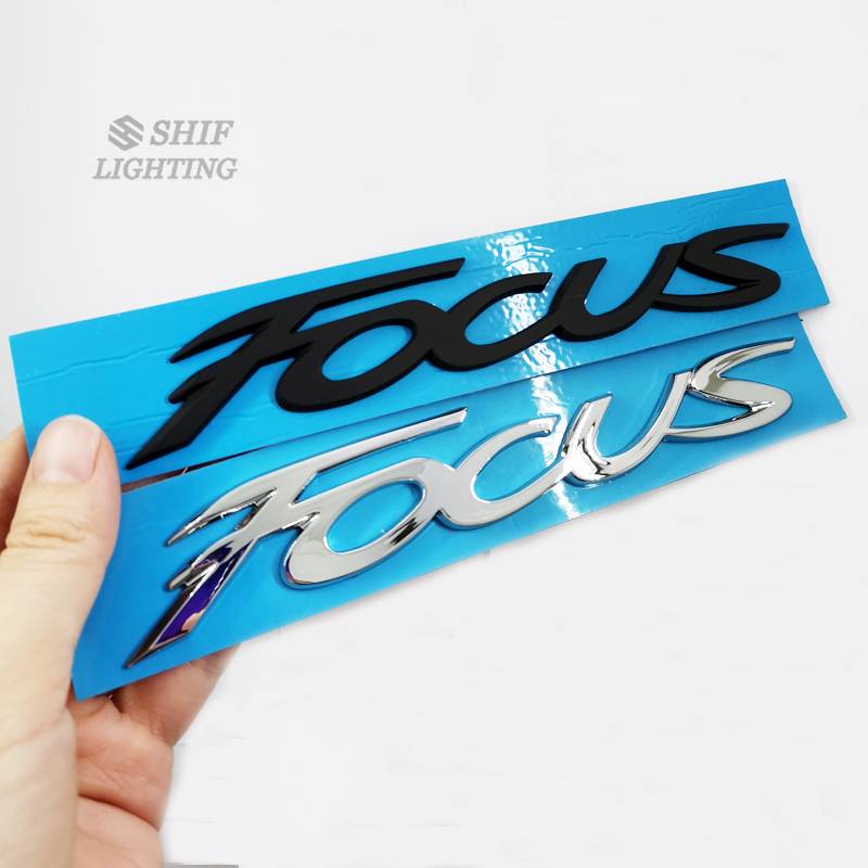 1pc Stiker Emblem Tulisan Focus Bahan Abs Untuk Bagasi Mobil Ford