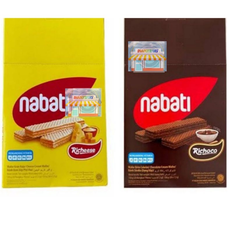 

Nabati Wafer Box Isi 20pcs x 8gr