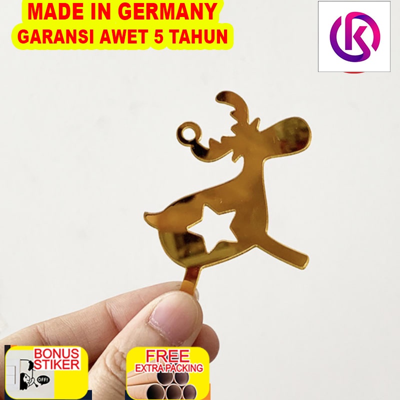 

Murah Akrilik Tag Mirror Christmas Natal Hampers Tag Label (2)