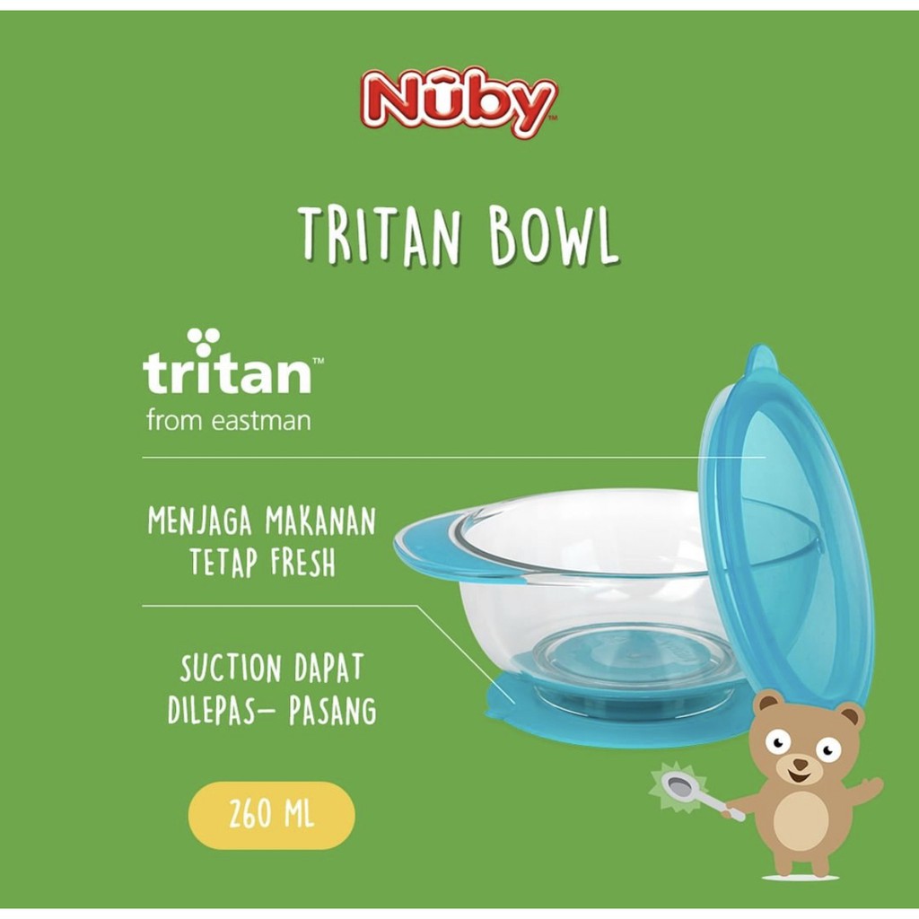 Nuby tritan one handle suction bowl