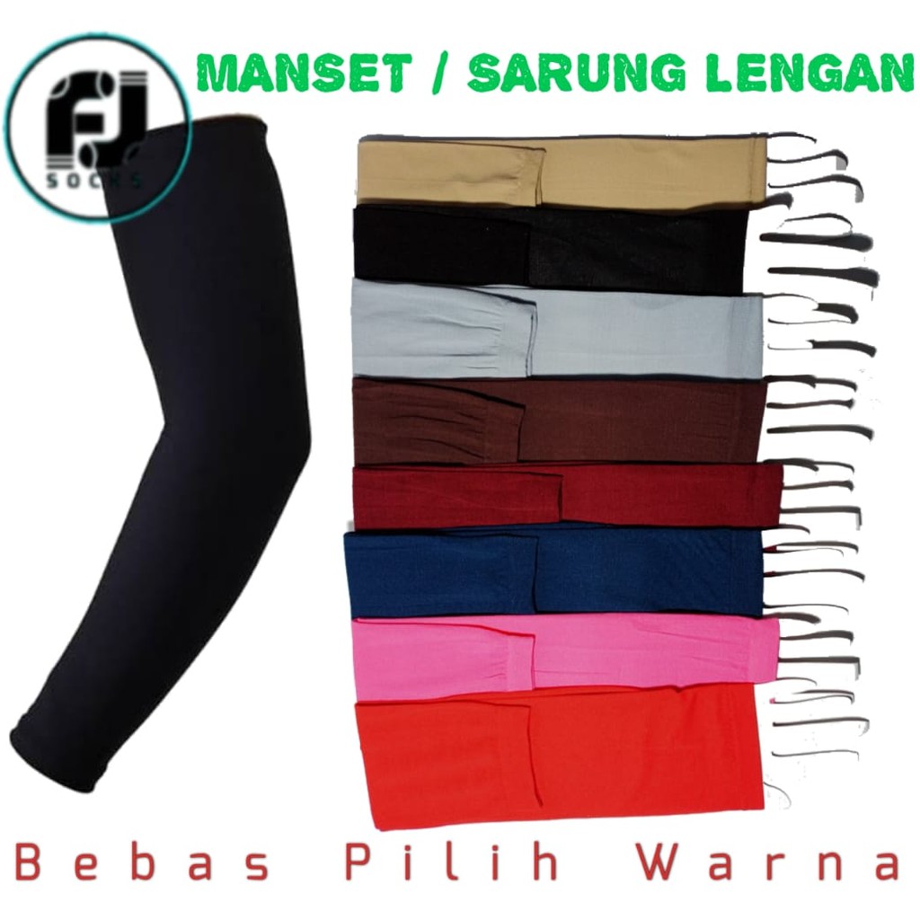 MANSET BAHAN TISU SPANDEK/SARUNG LENGAN IMPORT