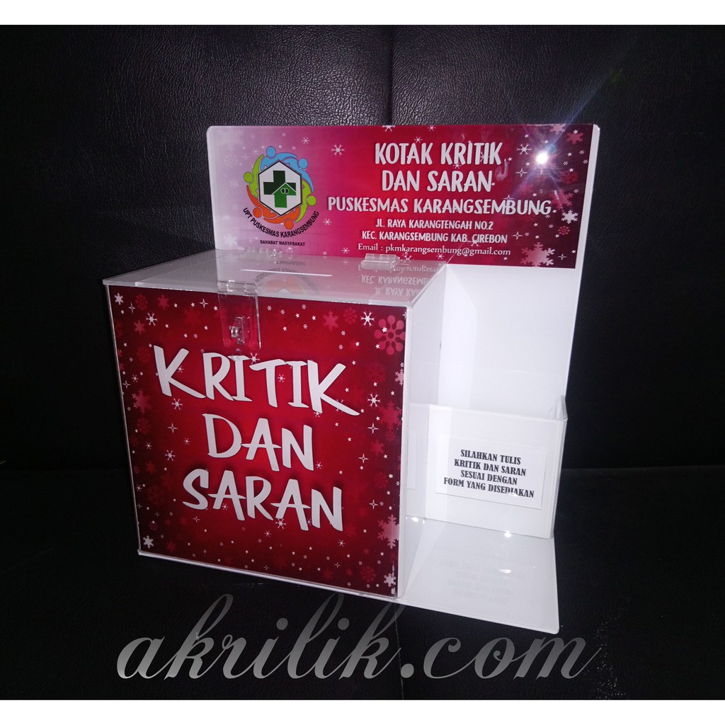 Akrilik Acrylic Kotak Saran Shopee Indonesia