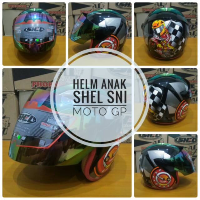 Helm Anak SHEL SNI Super Bike Moto GP Limited Edition