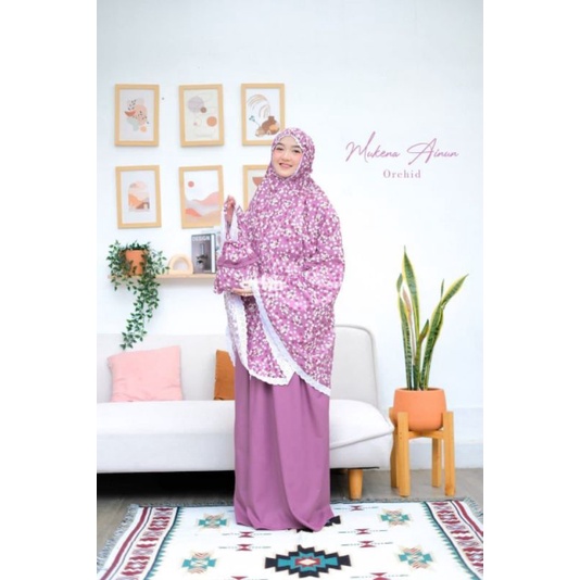 ATTIN MUKENA AINUN MOTIF MUKENA DEWASA