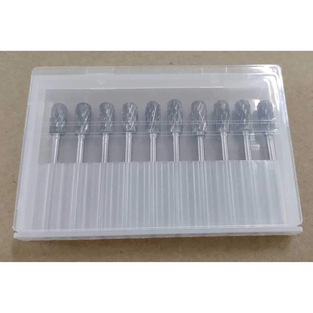JIGONG Mata Bor Tungsten 1/8 Inch 10 PCS Model Corn - JG10 - Silver