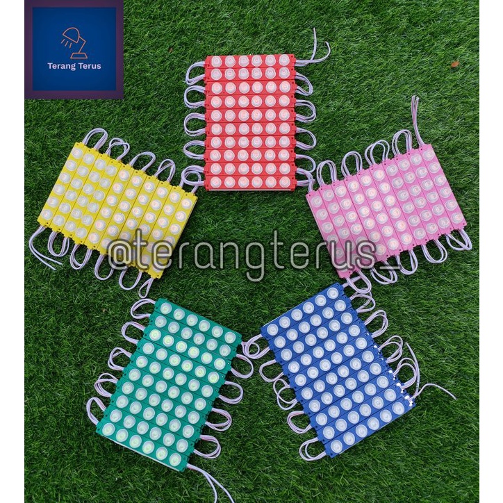 LAMPU LED MODUL 6 MATA SMD 7520 3030 12VOLT dan 24VOLT WATERPROOF 1 3 6 MATA 12V 24V VARIASI