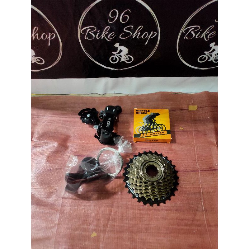 PAKET GROUPSET MINI 7 SPEED SEPEDA LIPAT MINION