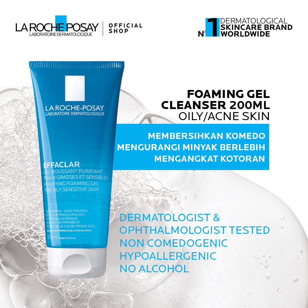 La Roche Posay Effaclar Foaming Gel Cleanser 200ml Facial Wash Kulit
