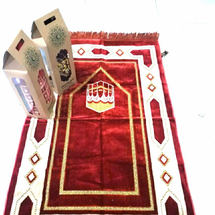 Sajadah Dewasa Tebal Modern Tebal Premium Terbaik G3J0 Lembut Besar Perlengkapan Sholat Original Pol