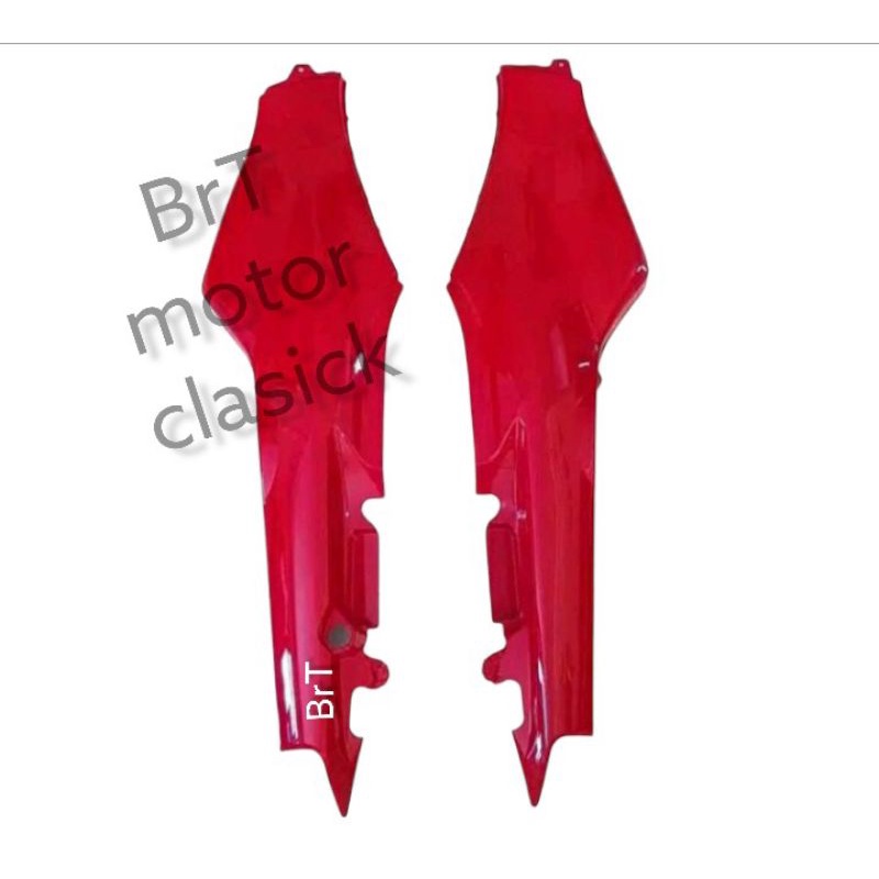 Cover Body Belakang New Shogun R 110 Hitam Cover body belakang New Shogun R 110 warna merah