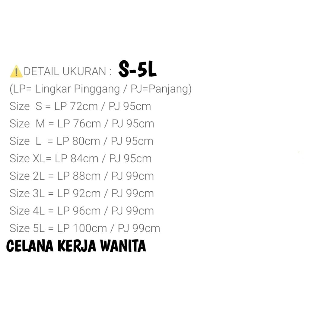 CELANA KERJA WANITA BAHAN WOLL SLIMFIT HITAM | SILVER | ABU TUA SIZE S M L XL XXL 3L 4L 5L