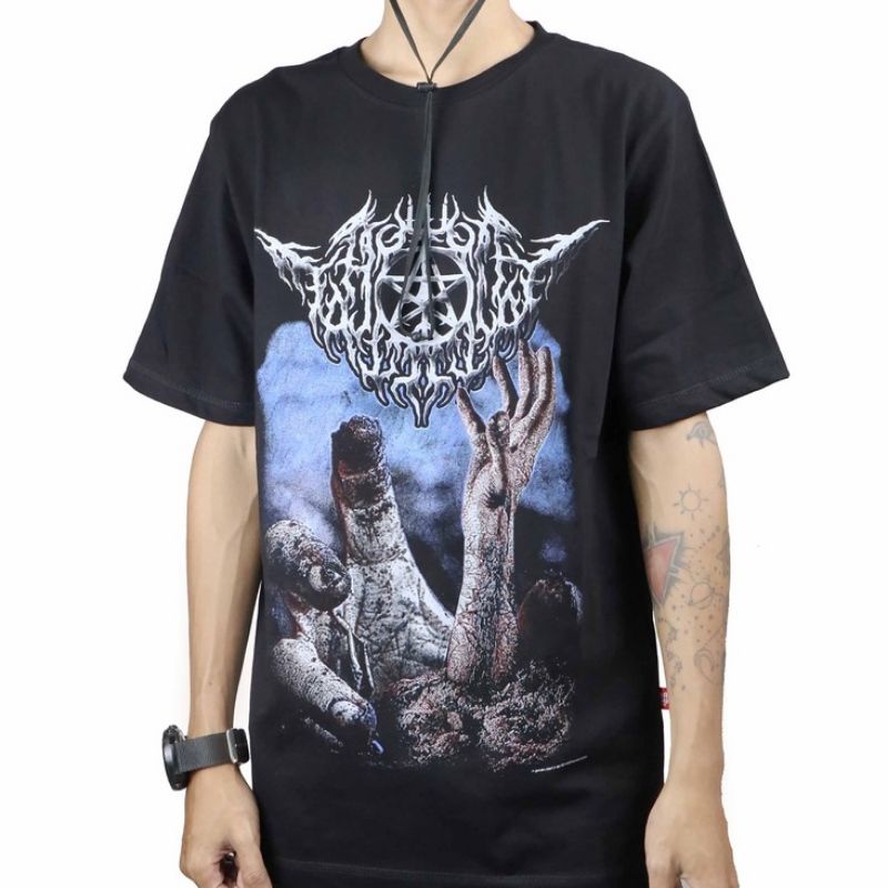 COD ✅TSHIRT BAND GOTHIC METAL TAHLILAN ORIGINAL MUSIK  METAL ACDC BAJU METAL  KAOS METALGEAR GARASI 