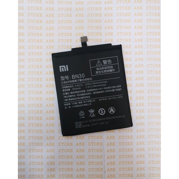 Batre Baterai Battery XIAOMI REDMI 4A BN30 ORI