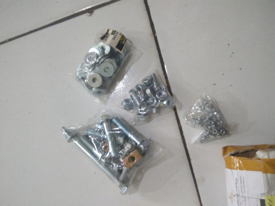 Baut Topi 12 8x15 Putih Flange Bolt