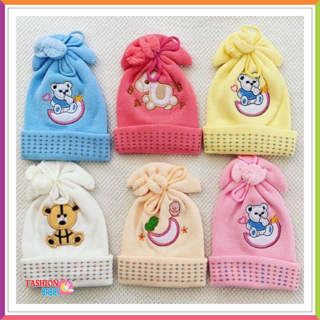 ❤ Fashionbabies ❤ TOPI BAYI IMPOR / KUPLUK BAYI / TOPI RAJU BAYI BARU LAHIR