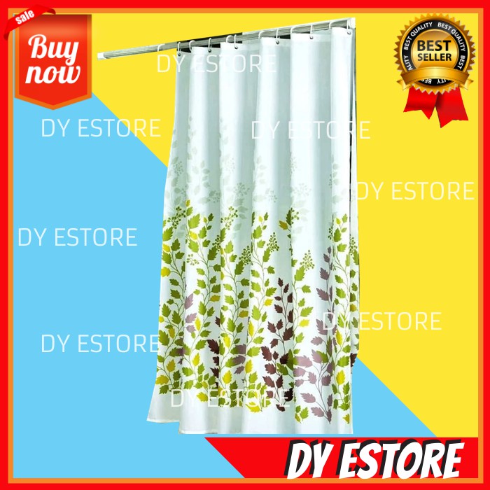 D234 Tirai Kamar Mandi Gorden pintu Tirai anti air Tirai pintu DAUN Perlengkapan kamar mandi rumah