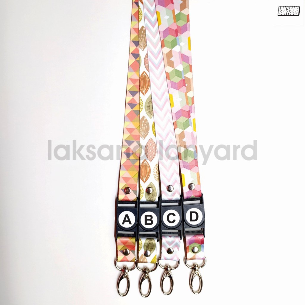 

Lanyard Tali ID Card Motif WARNA PASTEL