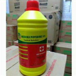 Medika Povidone 10% 1Liter / Betadin 1liter / Obat merah 1liter