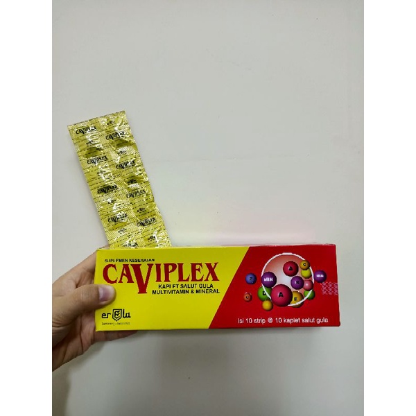 Caviplex isi 100 TABLET MULTIVITAMIN Kemasan Baru Daily Vitamin Imun Tubuh Menjaga Kesehatan