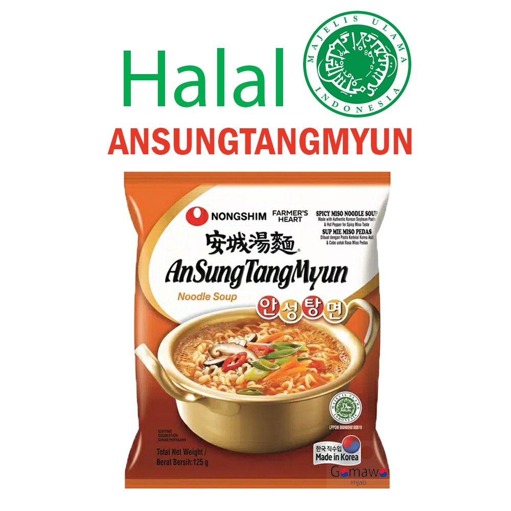 

MIE INSTAN NONGSHIM ANSUNGTANGMYUN NOODLE SOUP HALAL MUI