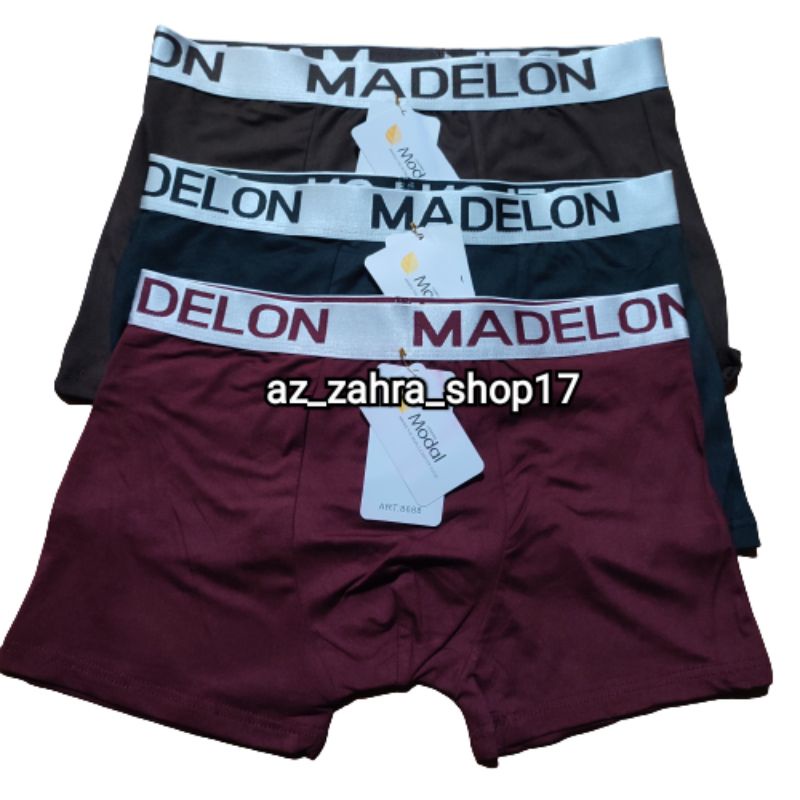 3pc Celana dalam Boxer Briefs madelon art 8688