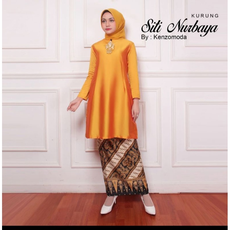 Setelan kebaya kurung melayu//kebaya kurung tafetta//kebaaya seragaman modern