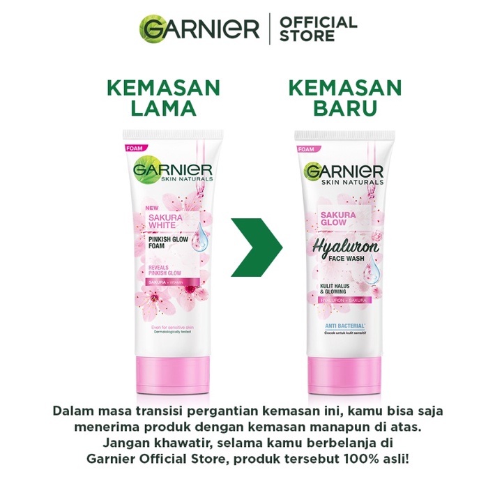 Garnier Sakura Glow Hyaluron Face Wash 100ML