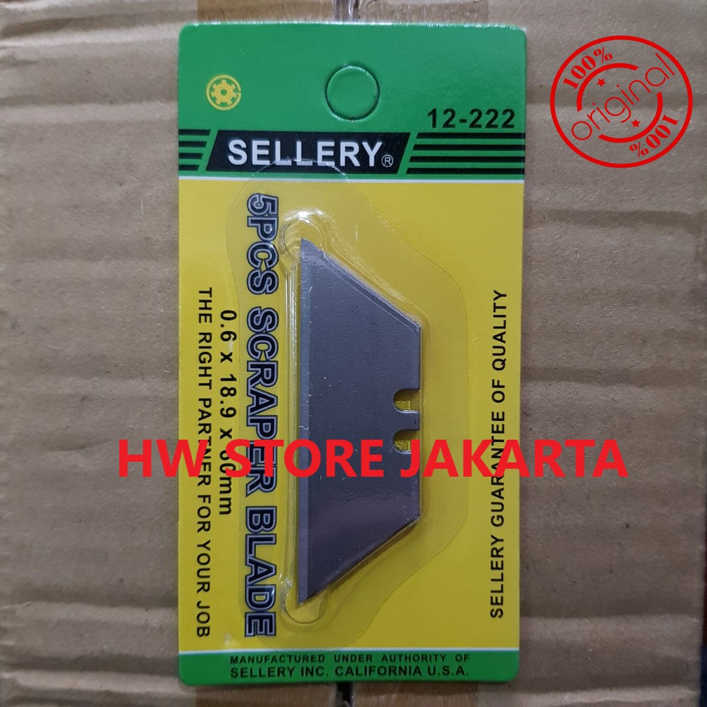 

ANAK PISAU CUTTER SELLERY - SCRAPER BLADE ISI 5 PCS