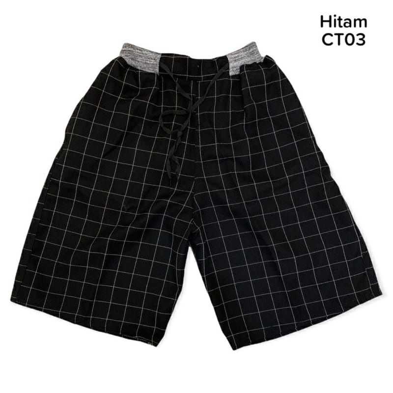 Celana Tartan pendek Pria(Jumbo)