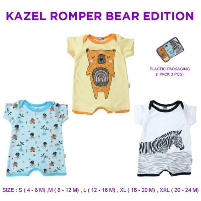 PNB197 KAZEL ROMPER BEAR EDITION