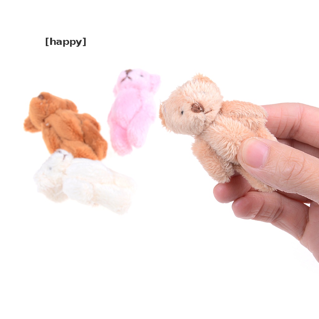 Ha Mainan Boneka Stuffed Plush Beruang Mini 6cm Untuk Kotak Permen / Hadiah Anak