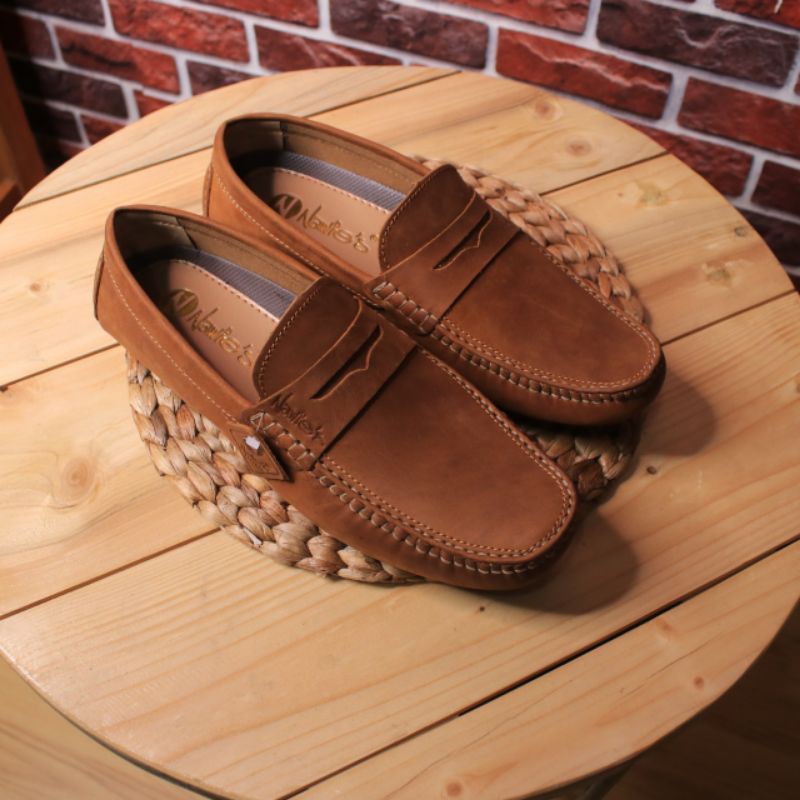 Sepatu Nawies Kulit Asli Casual Pria Berkualitas
