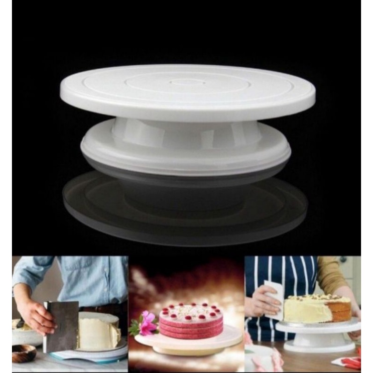 alas kue putar tatakan kue putar cake tray piring putar meja putar kue alas kue nampan kue bolu tart