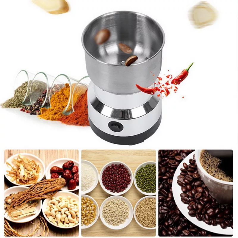 Grinder Kopi Penggiling Kopi Listrik Elektrik Blender Bumbu Penggiling Multifungsi 150W