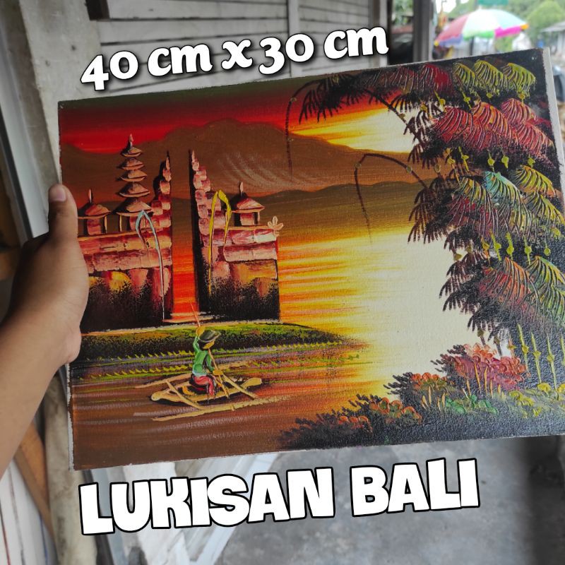 LUKISAN BALI/LUKISAN KANVAS/DEKORASI LUKISAN BALI/LUKISAN UNIK/LUKISAN DINDING MURAH