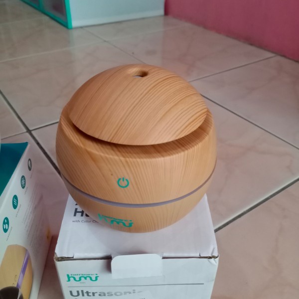 humidifiern Aromatherapy difuser disfuser diffuser Desain Kayu bulat