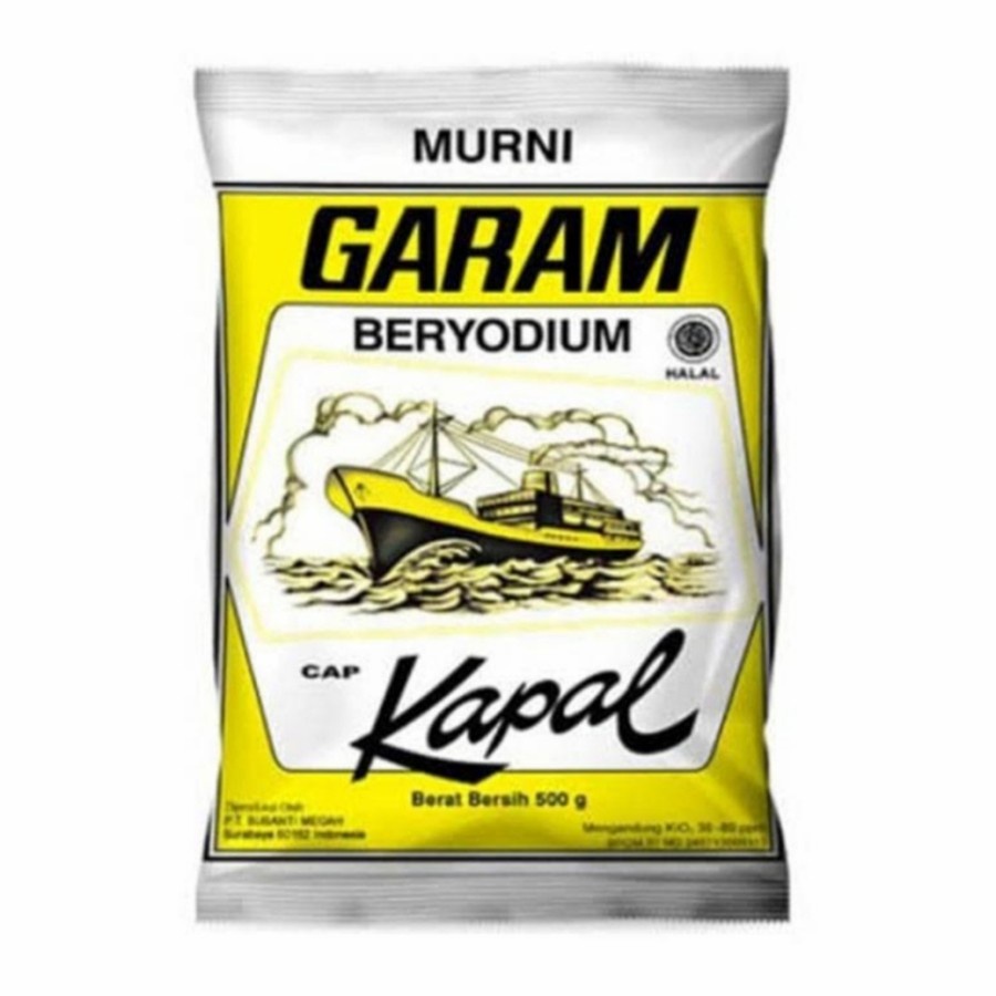 

Cap Kapal Garam Beryodium 500gr