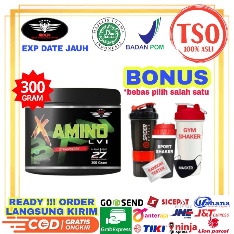 BXN Amino LVI 300 Gram BXN Amino Powder 300 Gram BXN Amino Bubuk  Amino BXN Amino 300 Gram BXN X Ami