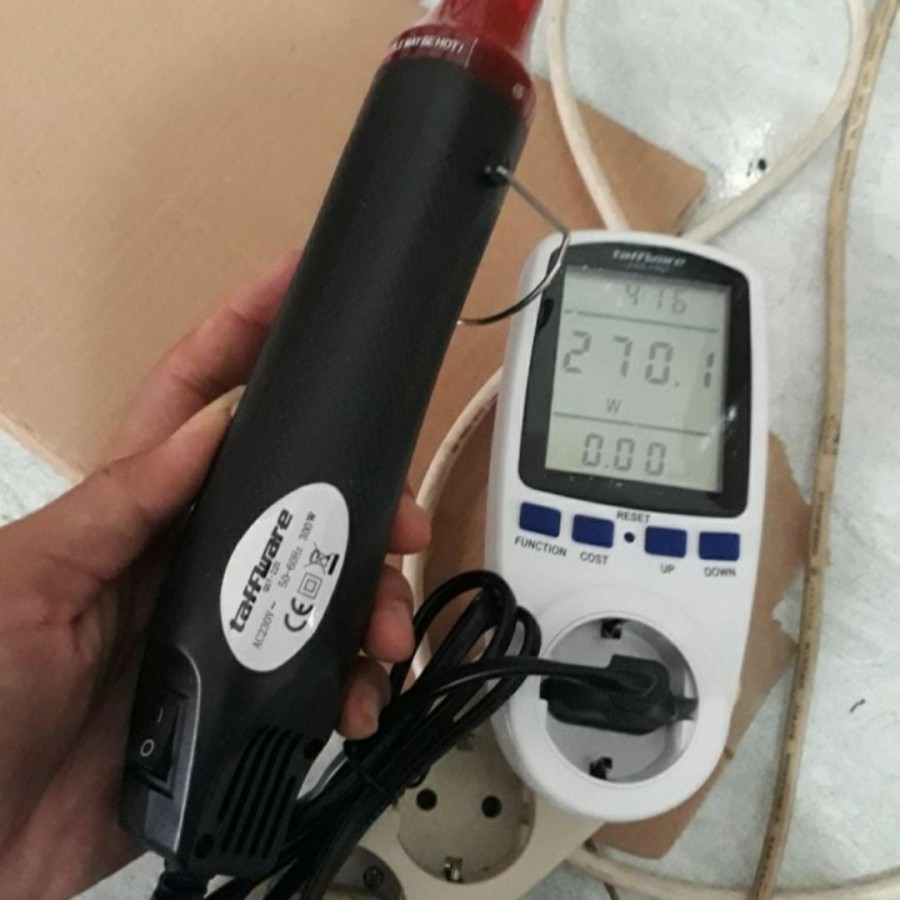 hot gun / head gun / pemanas  stiker kemasana super low WATT TAFFWARE